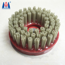 Diamond round brush wire brush for stone polishing efficiency